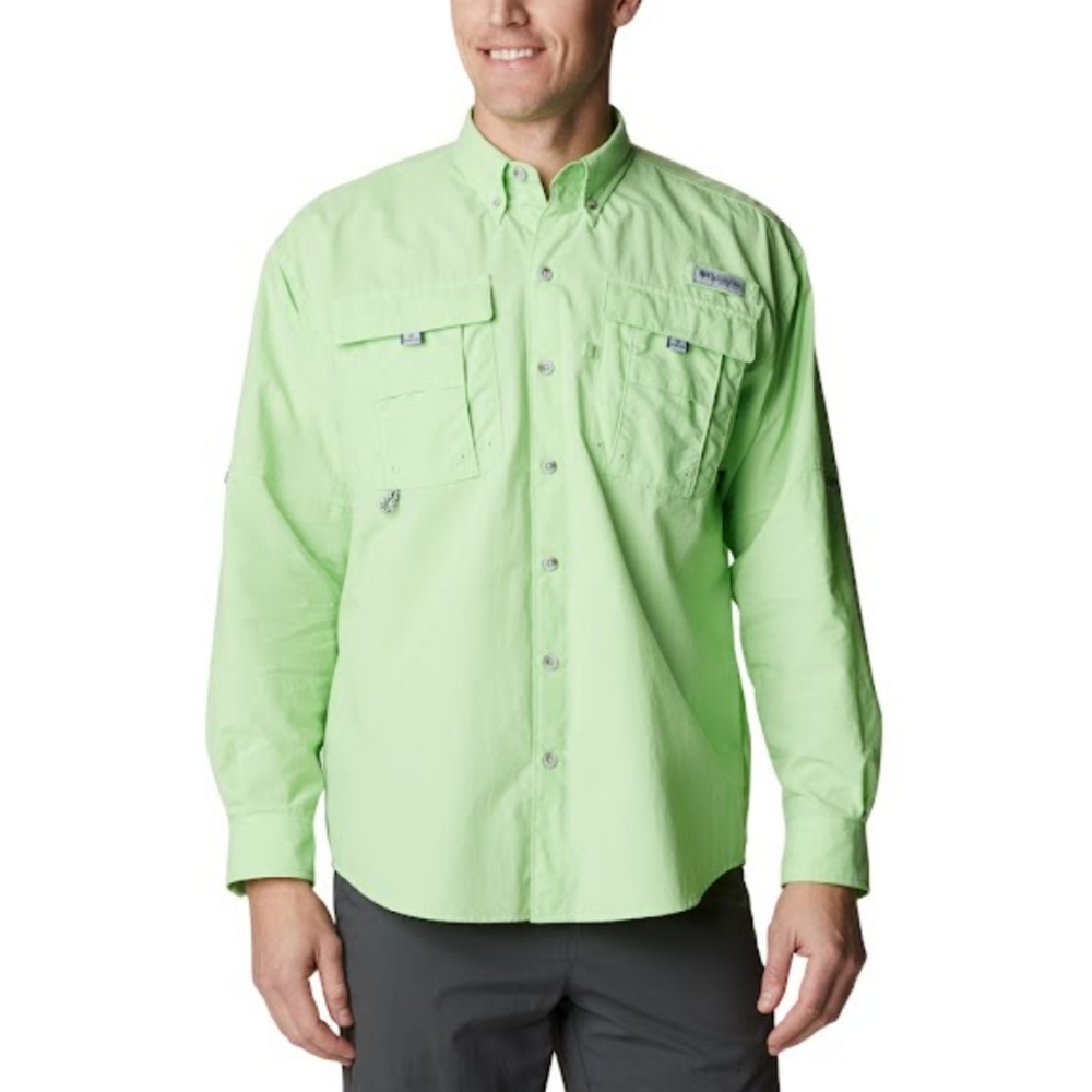 Columbia PFG Men's Long Sleeve Fishing UV Protection Shirt Size Lg.